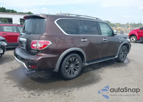 2017 Nissan Armada Platinum from USA, damaged, VIN JN8AY2NF1H9300292